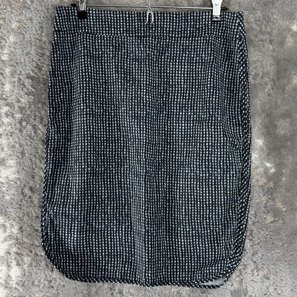Ann‎ Taylor LOFT Size 4 Houndstooth Lined Stretch A Lined Knee Length Zip